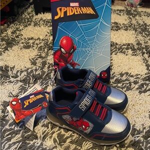 Marvel Spider-Man Lighted Sneakers - Red and Blue